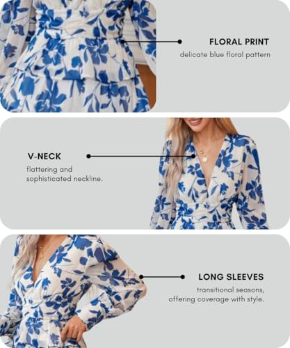LERIYA FASHION Women A-Line Georgette Western Above The Knee Party Dress (LF-WD1266_Blue)