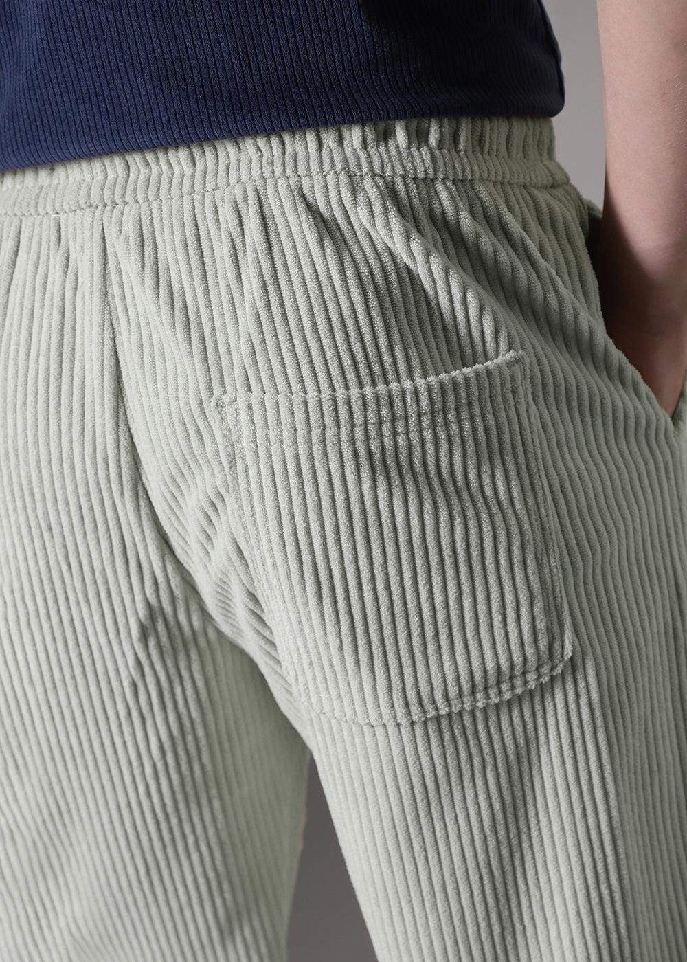 Men’s Black & Grey Corduroy Trousers (Pack of 2) – Solid Ribbed Pants for Streetwear, Casual & Daily Wear