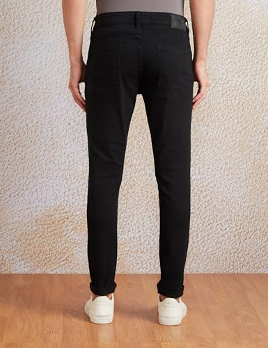 Amazon Brand - Symbol Men's Jet Black Skinny Jeans