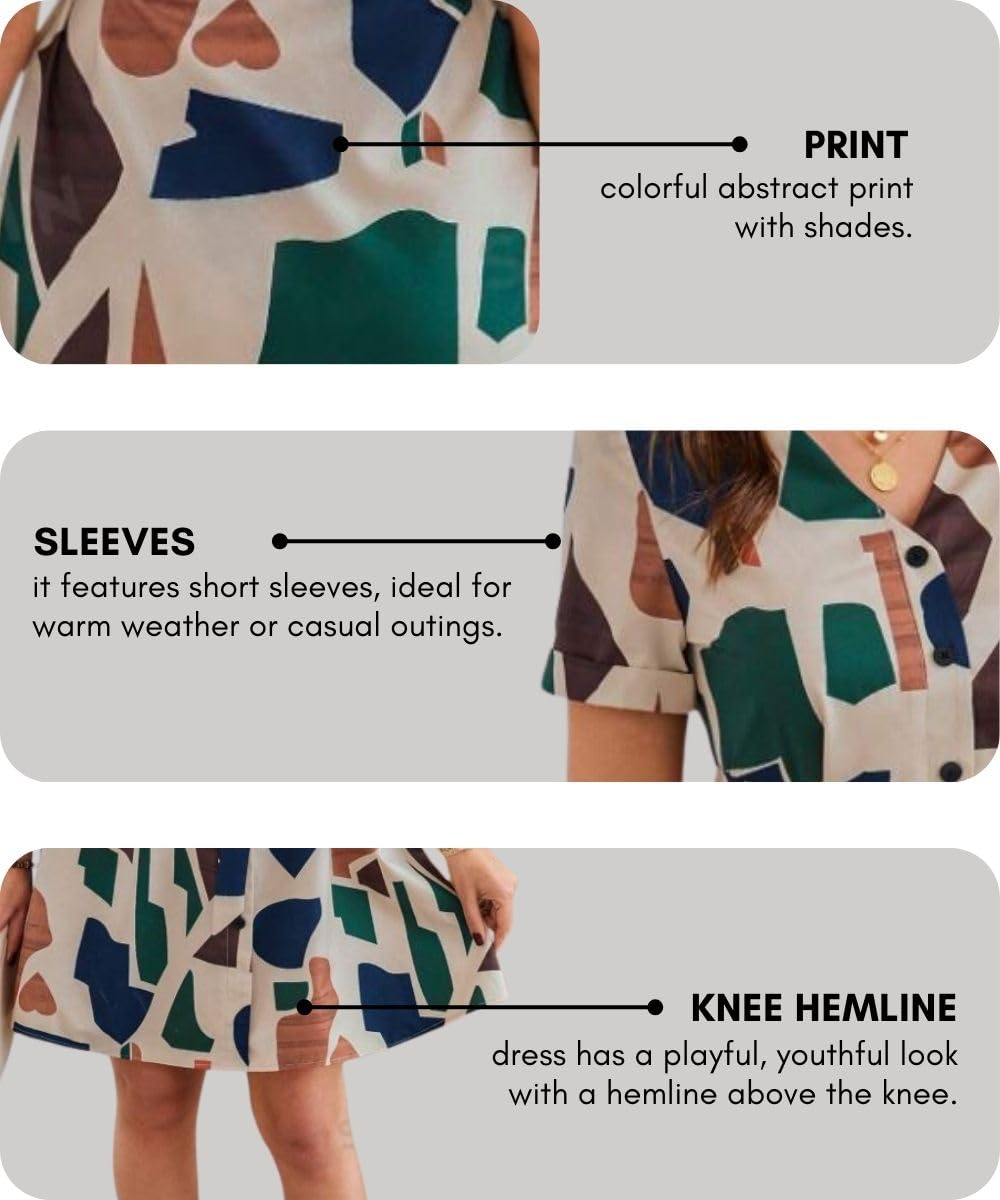 Leriya Fashion Women's Rayon Casual Above The Knee Western Dress (LF-WD1193-01_Multicolour-1_M)