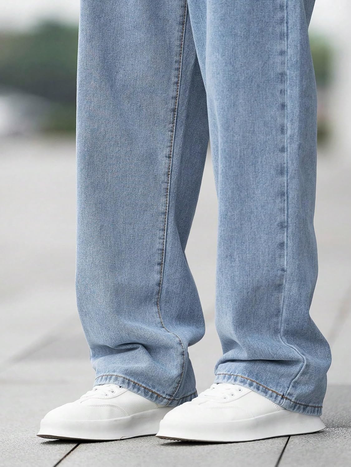KOTTY Men's Solid Regular Fit Mid Distressed Fashionable Trendy Denim Jeans(Blue)