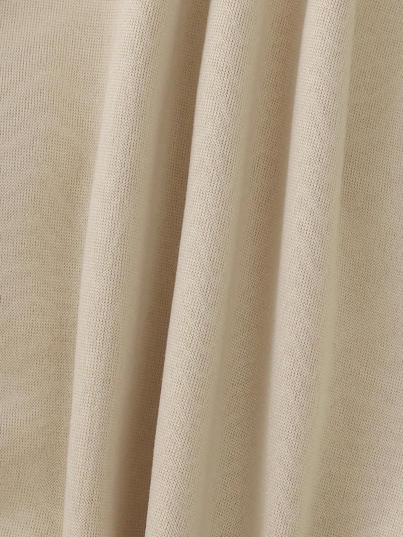 Women's Fleece Round Neck Regular Fit Beige Sweatshirt - Casual Winter Wear