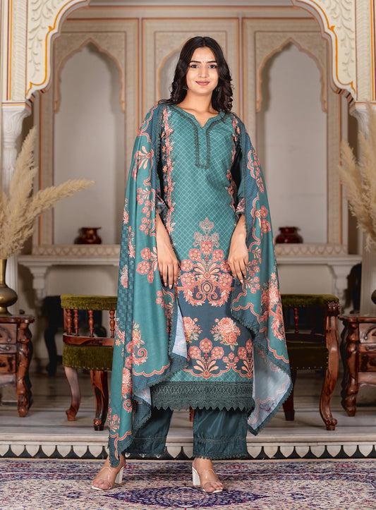 Vbuyz Women's Silk Blend Salwar Suit (VF-KU-2074-SKD-36-36_Green