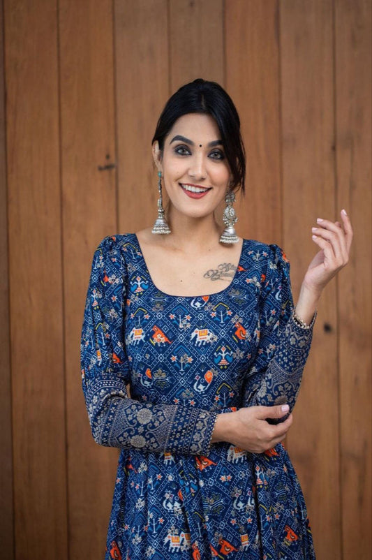 Women Festival & Celebration Multicolour Maxi Dress Gown