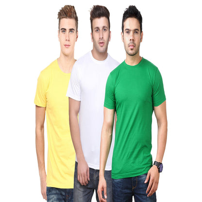 Ketex Round Neck Men's Polyester Blend Dry-fit T-Shirts - Pack of 3