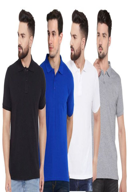 Men's Assorted Polo T-Shirt - Pack of 4