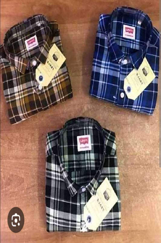 Men's Cotton Casual Check Shirts - Assorted Pack of 3