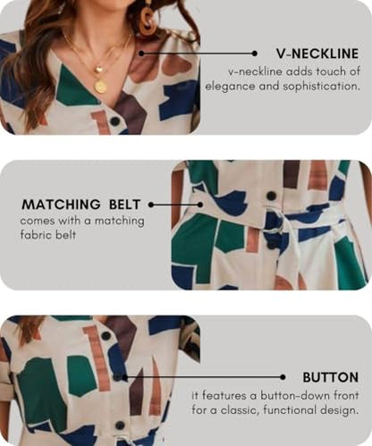 Leriya Fashion Women's Rayon Casual Above The Knee Western Dress (LF-WD1193-01_Multicolour-1_M)