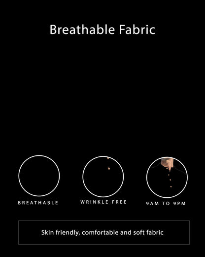 Vida Loca Men Solid Cotton Blend Straight Kurta Shirt for Men (ZBLK-36) Black