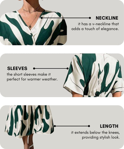 Leriya Fashion Women Fit and Flare Midi Dress Dress Green, Medium