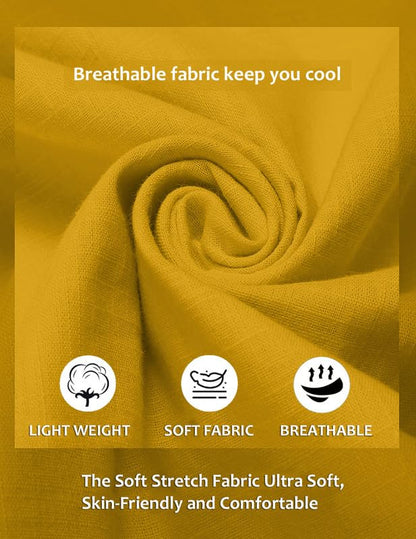 ROYALSCOUT Men's Cotton Polyester Blend Solid Regular Fit Full Sleeve Short Kurta Gold