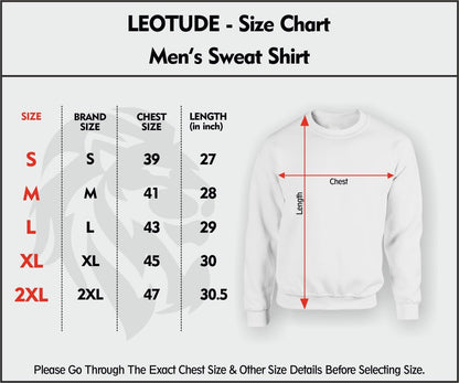 Men's Style Cool Casual Long Sleeve Round Neck Red Pullover Sweatshirt - Printed Stylish Winter Wear