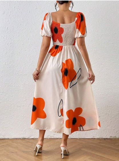 GRECIILOOKS Women Dress | Summer Dress (in, Alpha, L, Orange)