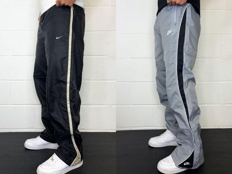 Men’s Oversized Lycra Sports Track Pants (Pack of 2) – Side Tape Design, Regular Fit, Stylish Activewear for Daily Use