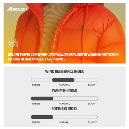 Men's Red Quilted Hooded Winter Puffer Jacket - Full Sleeve Mens Monsoon Jackets | All Weather Jacket | Winter Wear Bomber Jerkin