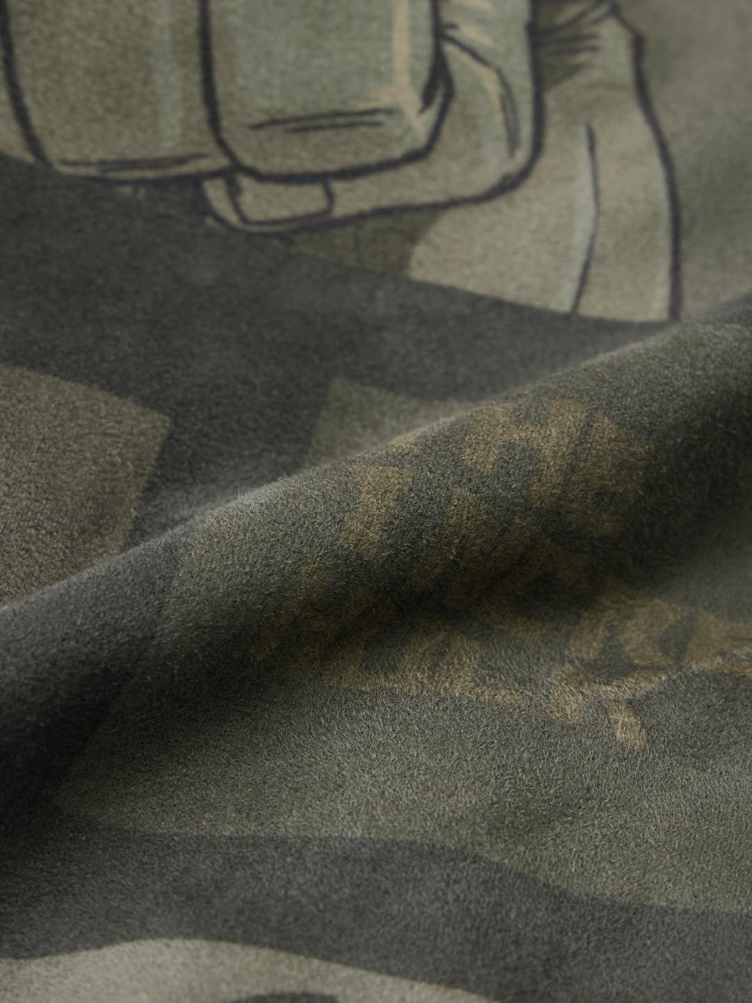 Men's Marvel Heroes Full Sleeves Round Neck Dark Green Graphic Printed Polyester Regular Fit Lightweight Reversible Bomber Jacket