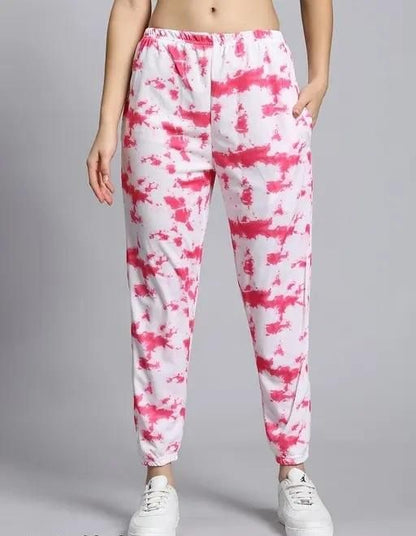 Women’s Pink & White Tie-Dye Co-zy & Co-ord Set – Gen Z Styled Trendy Night Suit & Everyday Lounge Style