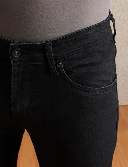 Amazon Brand - Symbol Men's Jet Black Skinny Jeans