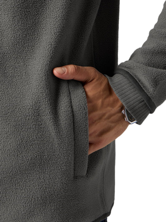 Men's Cotton Rich Fleece Moon Grey Relaxed Fit Pullover -  Stylish Casual Winterwear | Pullover | Sweater