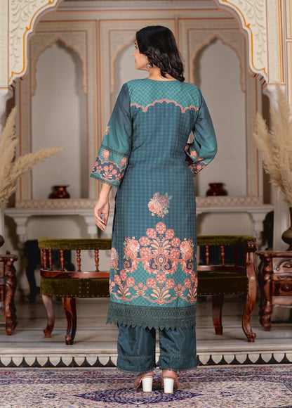 Vbuyz Women's Silk Blend Salwar Suit (VF-KU-2074-SKD-36-36_Green