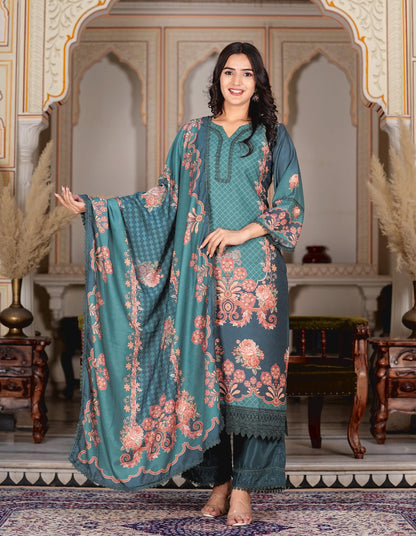 Vbuyz Women's Silk Blend Salwar Suit (VF-KU-2074-SKD-36-36_Green
