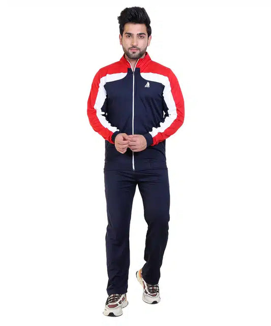 Men's Red & Blue Track Suit