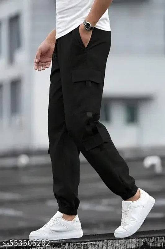 Men's  Black 5 Pocket Cargo